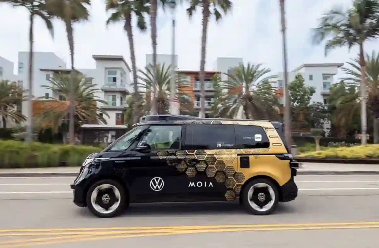 Volkswagen begins testing its self-driving microbuses in Los Angeles ahead of launch with Uber